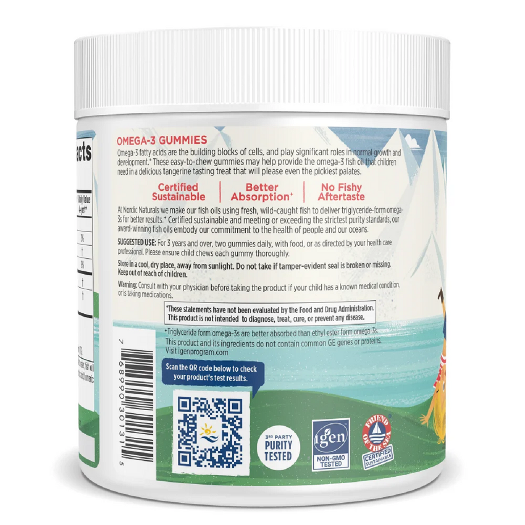 Nordic Naturals, Omega-3 Gummies 120 Gummies Specs