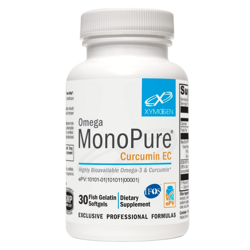 XYMOGEN, Omega MonoPure Curcumin EC 30 Softgels