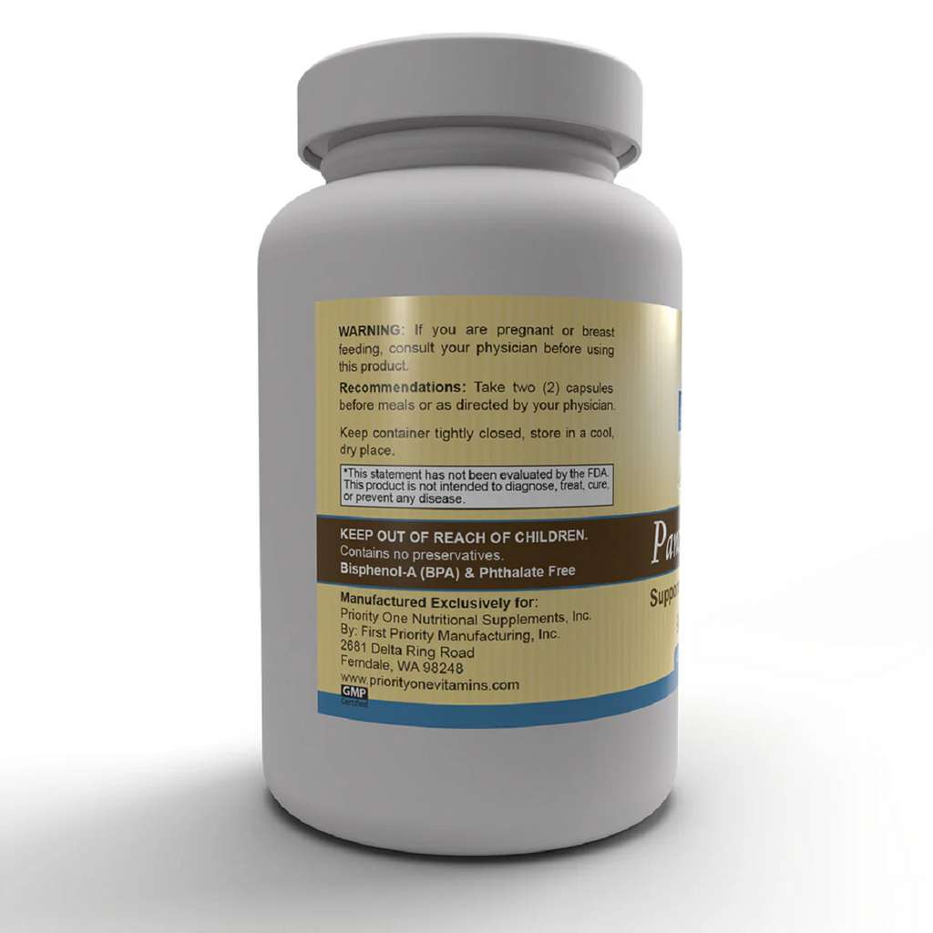 Priority One, Pancreas 10xtra 90 Capsules Specs