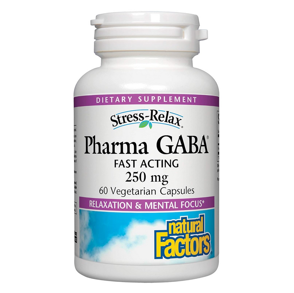 Natural Factors, Pharma GABA 250 mg 60 Vegetarian Capsules