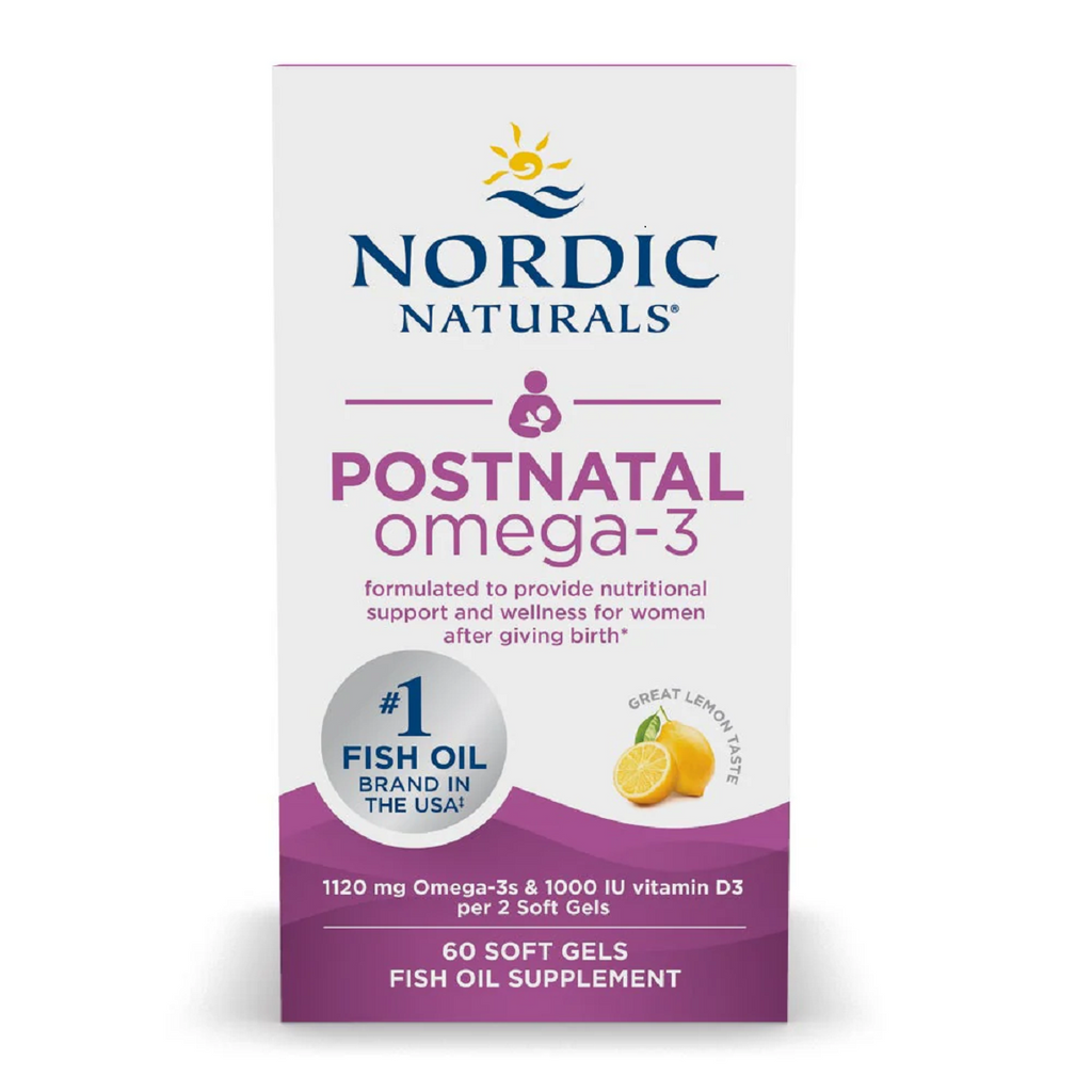 Nordic Naturals, Postnatal Omega-3 Lemon 60 Softgel