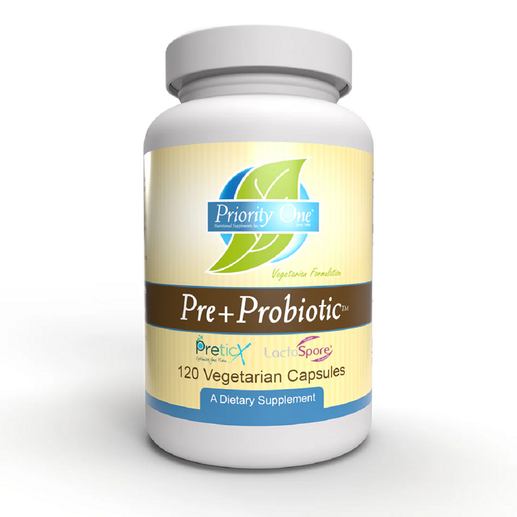 Priority One, Pre+Probiotic 120 Vegetarian Capsules