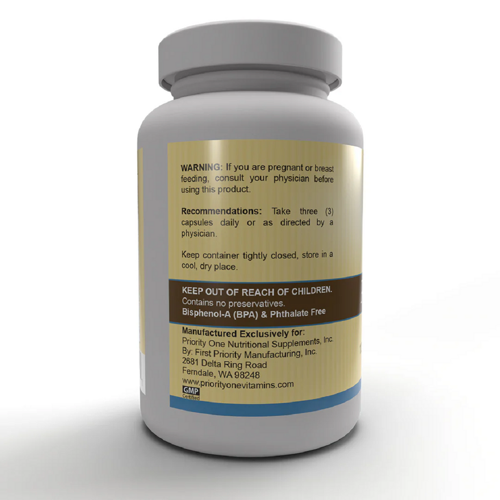 Priority One, Pre+Probiotic 120 Vegetarian Capsules Specs