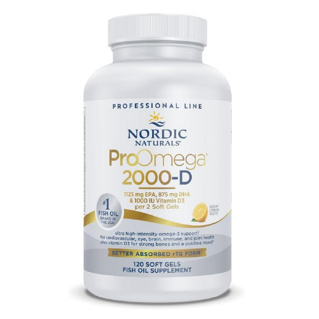 Nordic Naturals, ProOmega 2000-D (Lemon) 120 Softgels