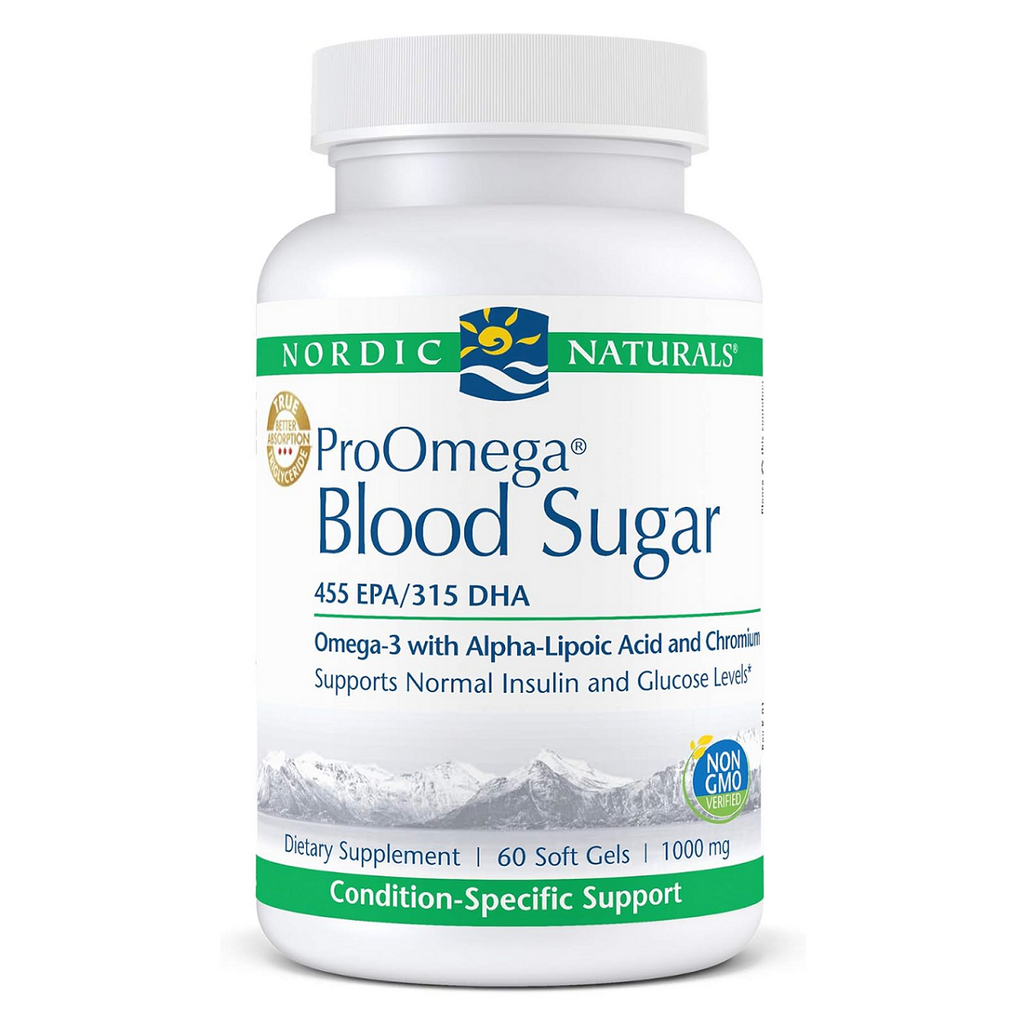 Nordic Naturals, ProOmega Blood Sugar 60 Softgels