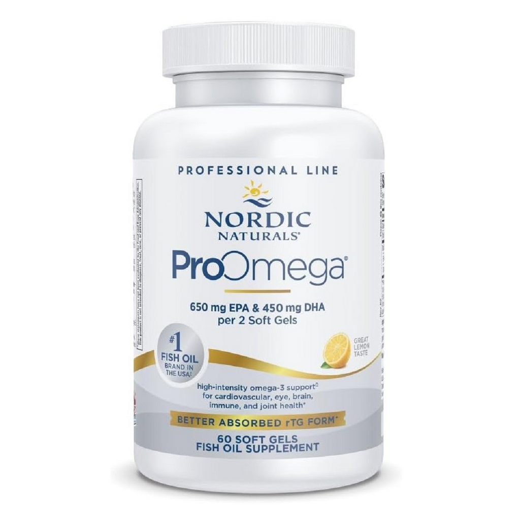 Nordic Naturals, ProOmega Lemon Flavor 60 Softgels