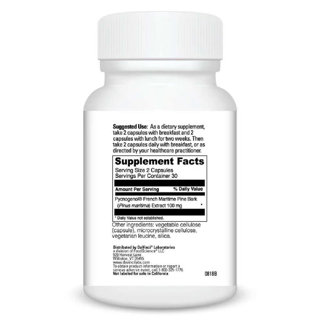Pycnogenol-50 | 60 Capsules Ingredients