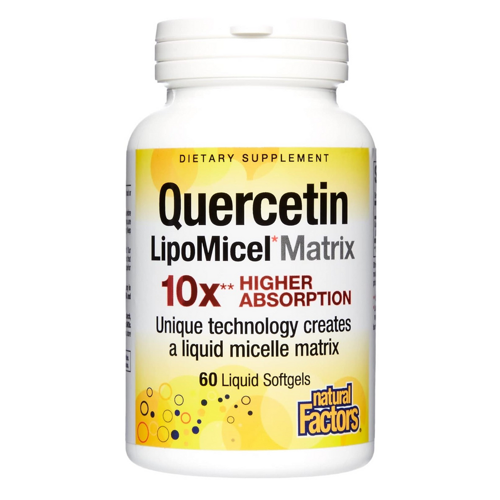 Natural Factors, Quercetin LipoMicel Matrix 60 Liquid Softgels