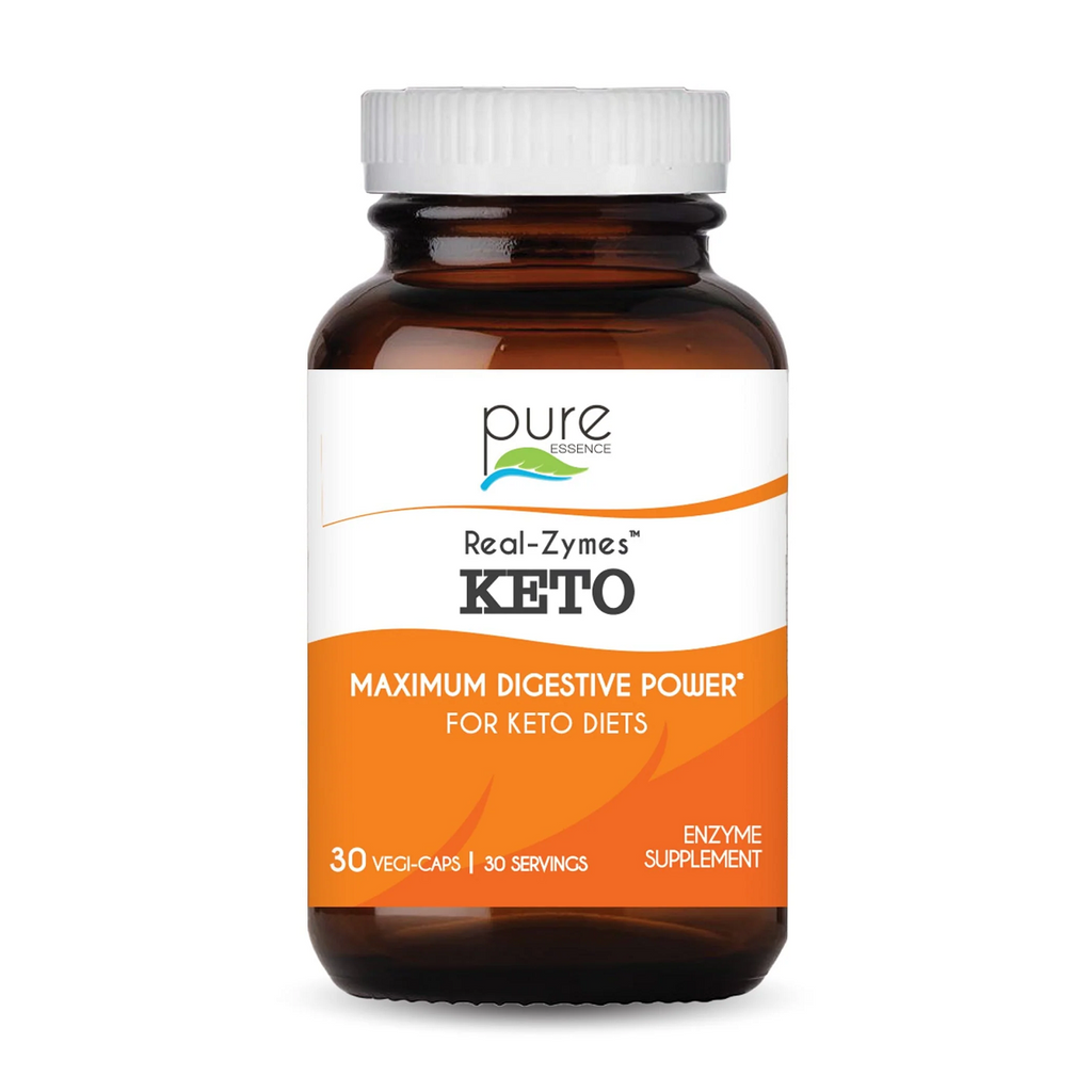 Pure Essence, Real-Zymes Keto 30 Vegi-Caps