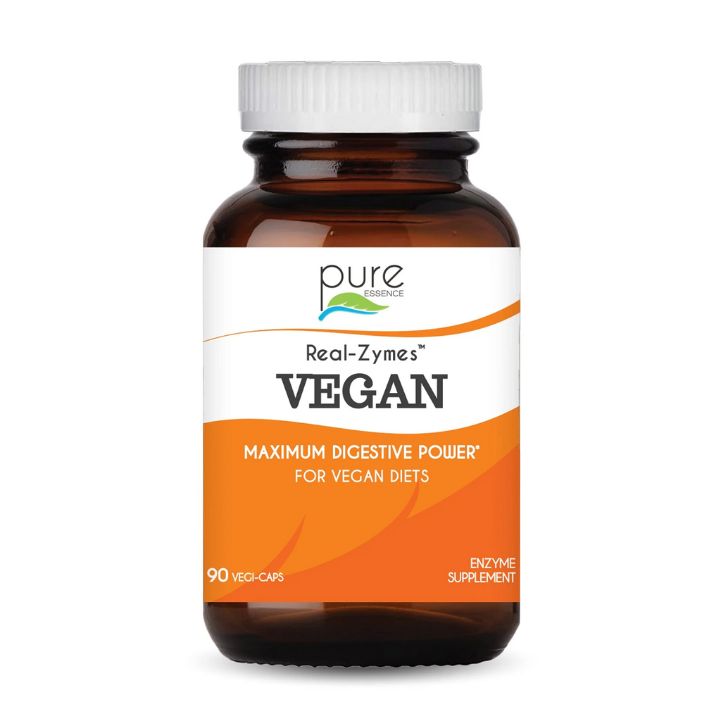 Pure Essence, Real-Zymes VEGAN 90 Vegi-Caps