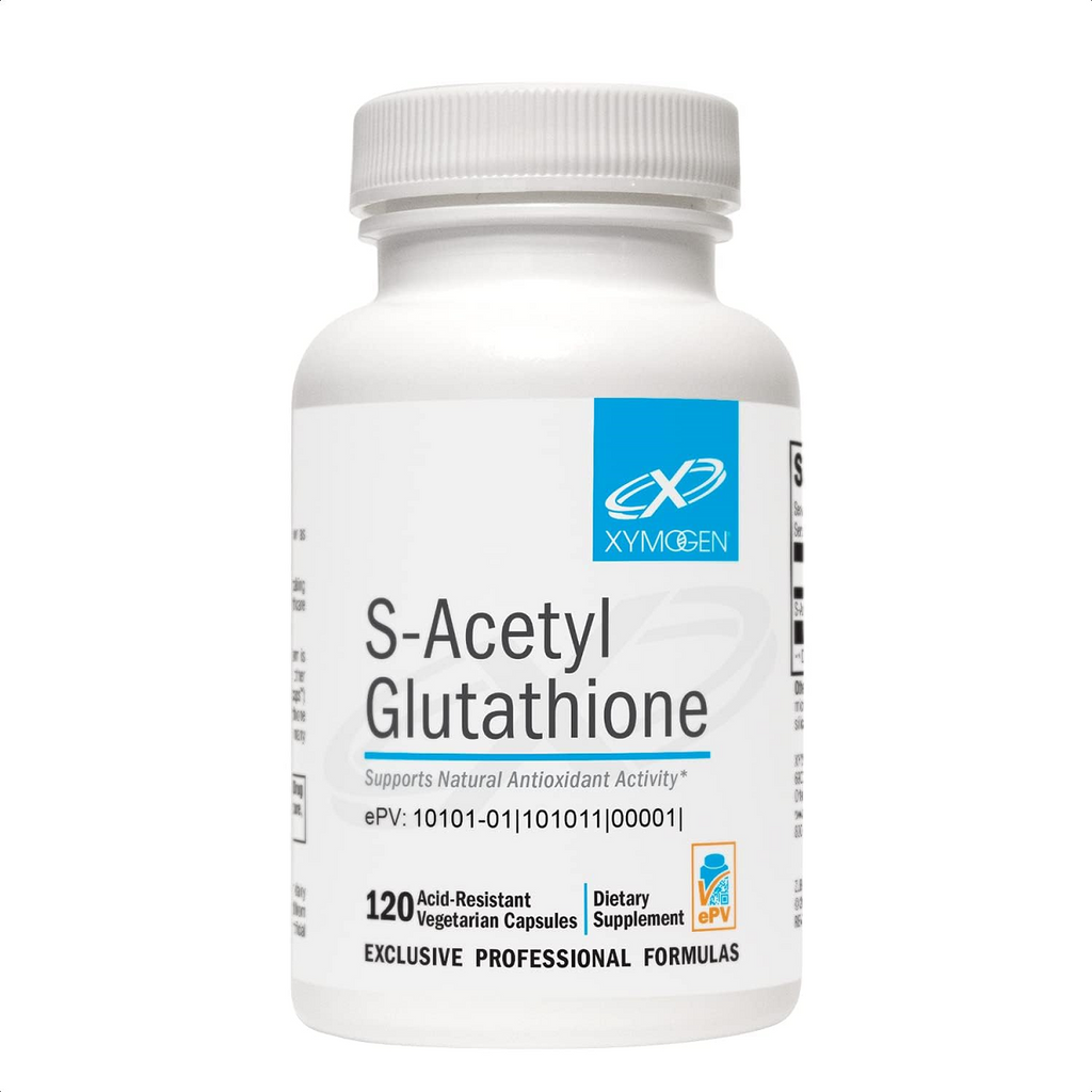 XYMOGEN, S-Acetyl Glutathione 120 Capsules