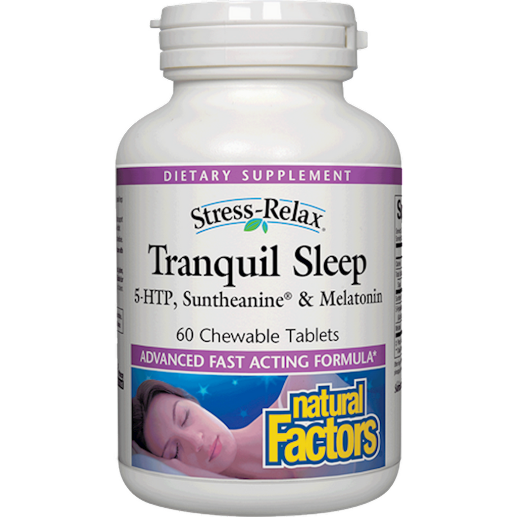 Natural Factors, Stress-Relax Tranquil Sleep 60 Chewable Tablets