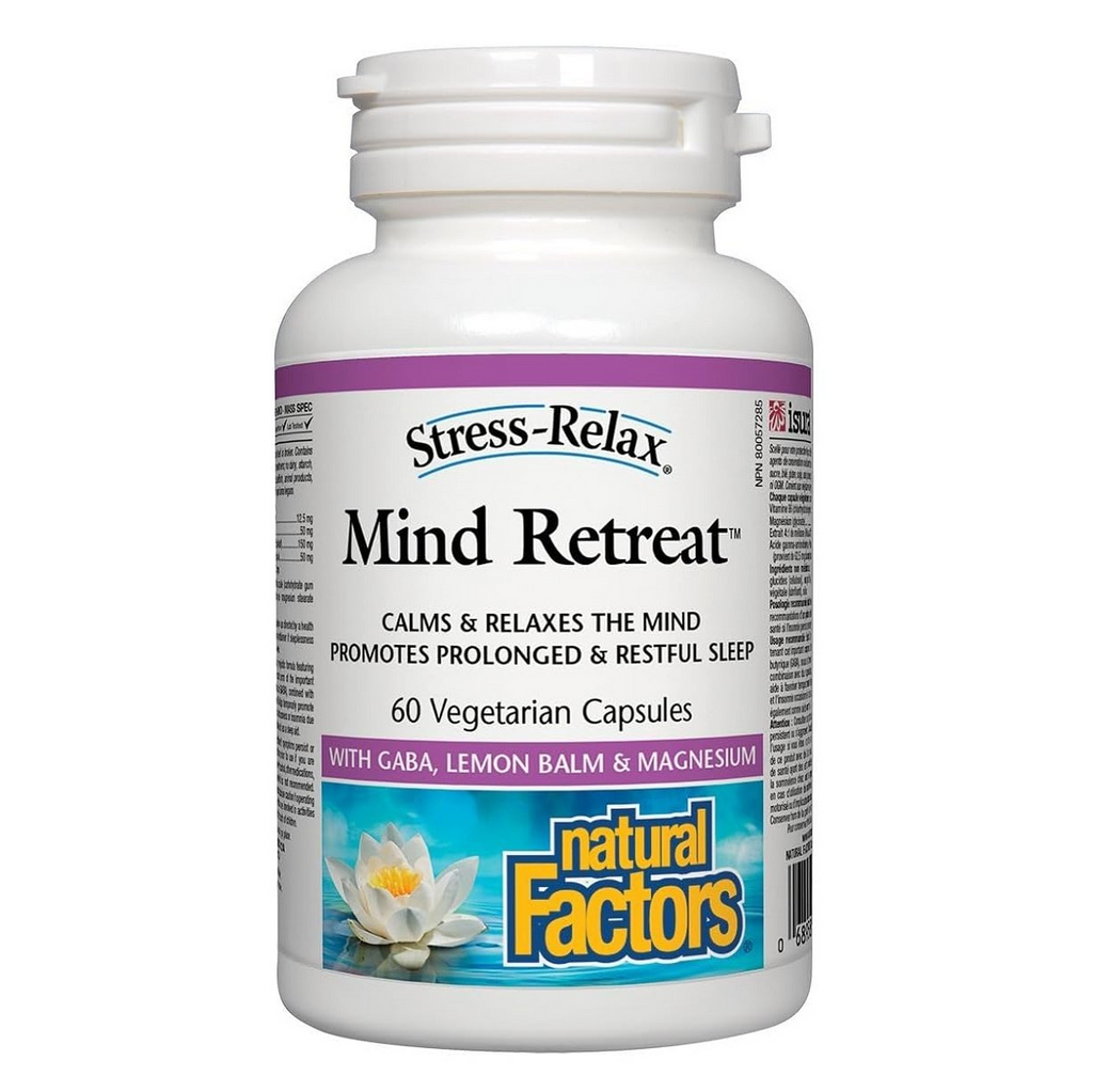 Natural Factors, Stress-Relax® Mind Retreat 60 Vegetarian Capsules