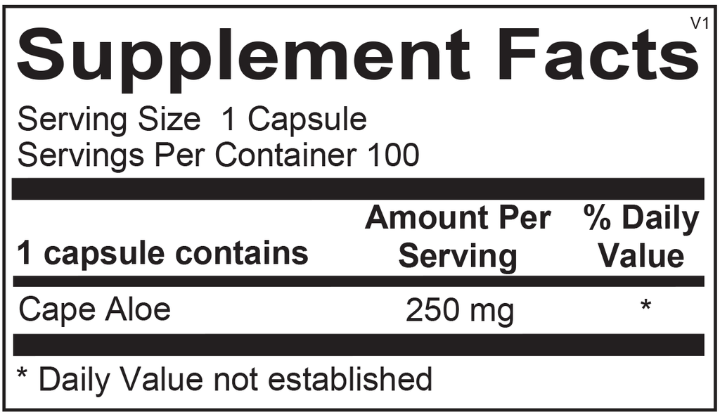 Ortho Molecular, Super Aloe 250 | 100 Capsules Ingredients