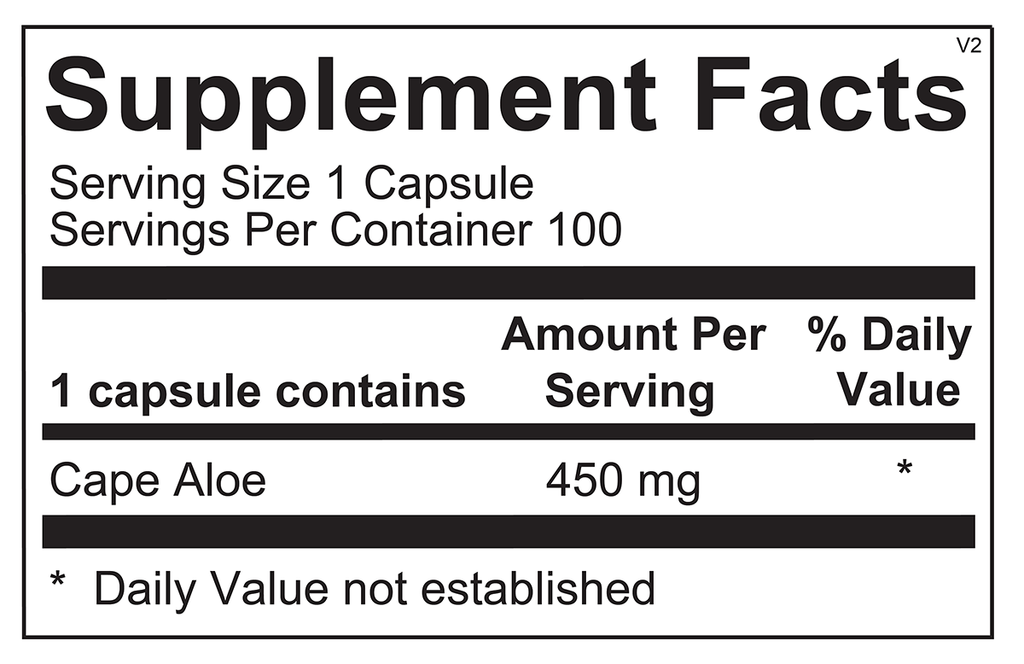 Ortho Molecular, Super Aloe 450 | 100 Capsules Ingredients