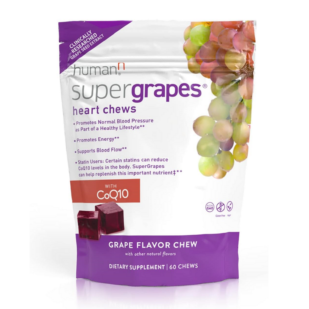 HumanN, SuperGrapes Heart Chews 60 Chews