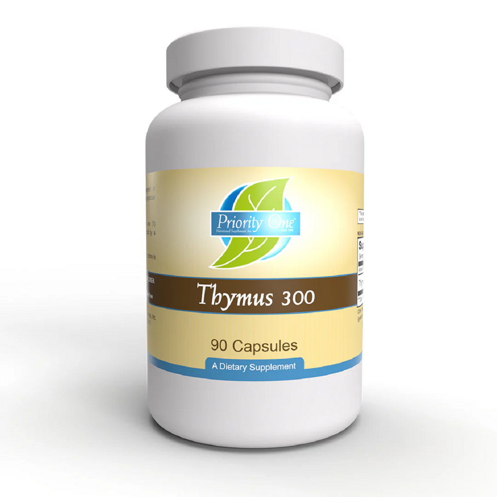 Priority One, Thymus 300mg 90 Capsules