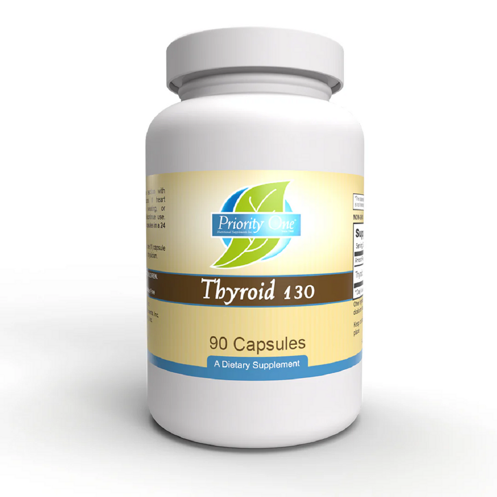 Priority One, Thyroid 130mg 90 Capsules