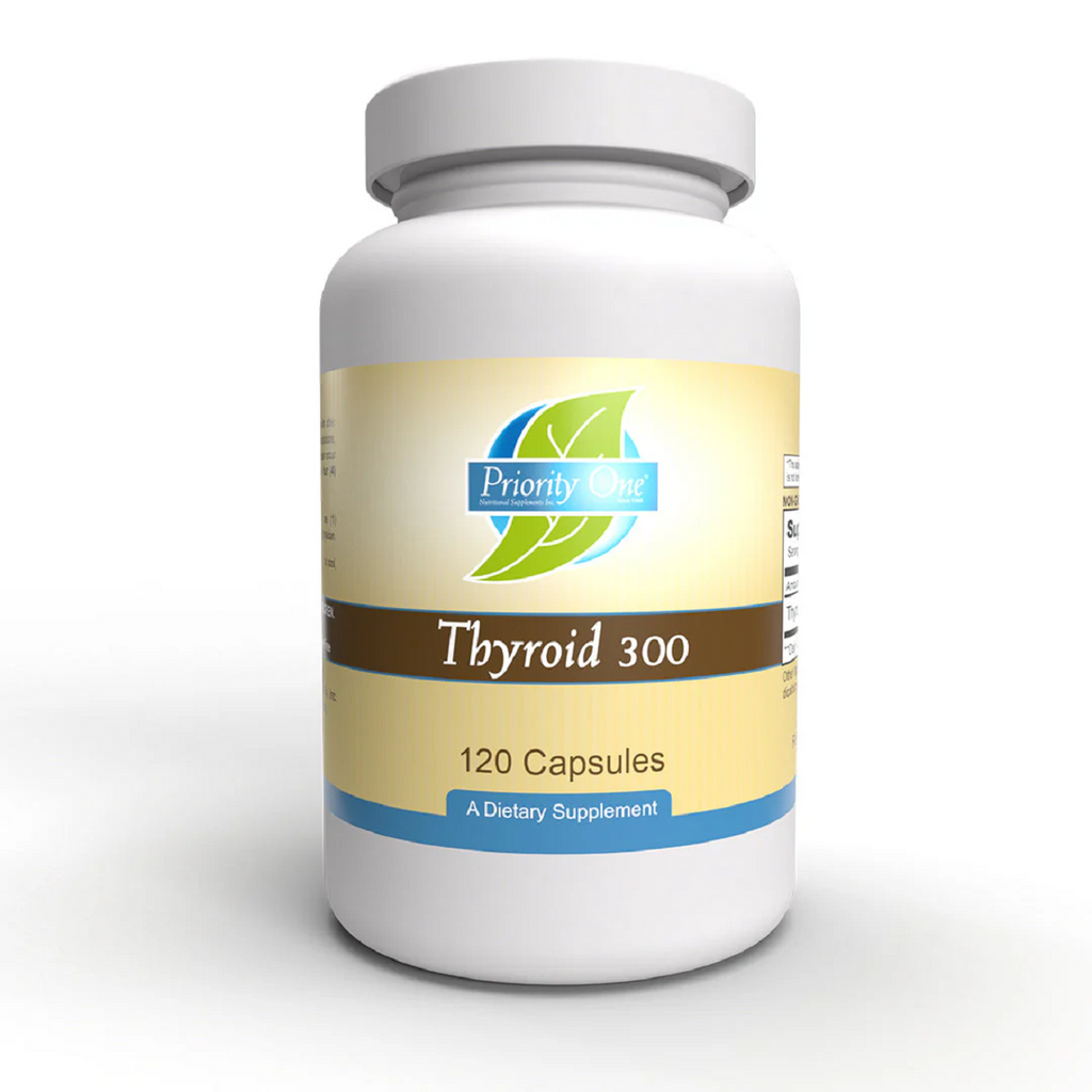 Priority One, Thyroid 300mg 120 Capsules