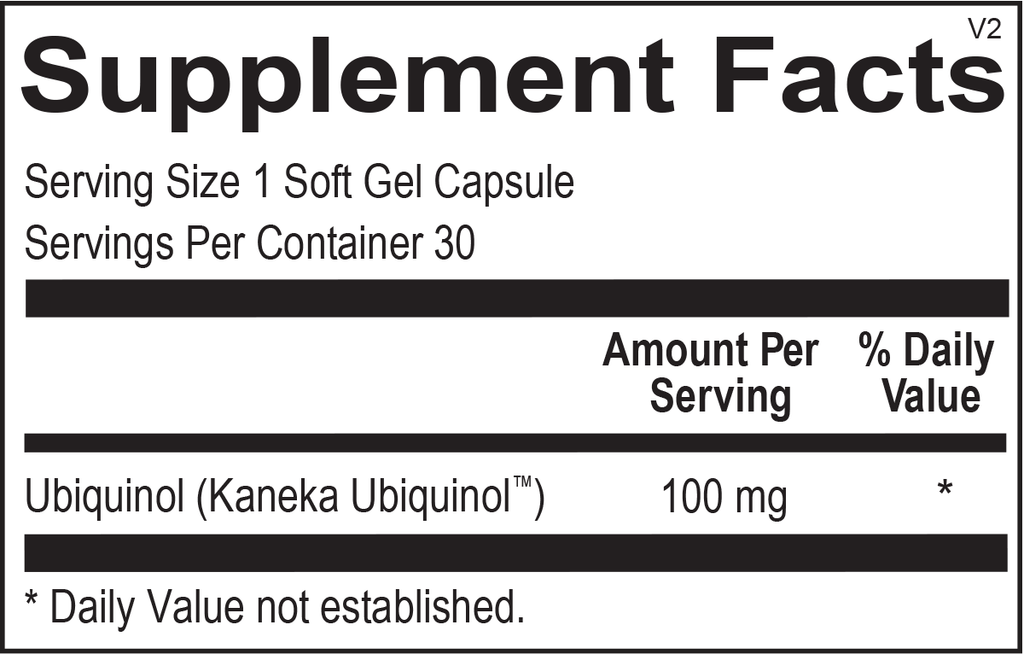 Ortho Molecular, Ubiquinol 30 Soft Gel Capsules Ingredients