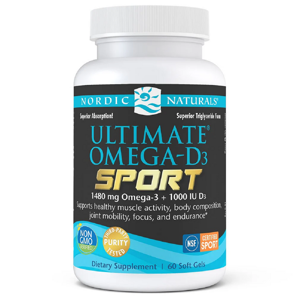 Nordic Naturals, Ultimate Omega-D3 Sport 60 Softgels
