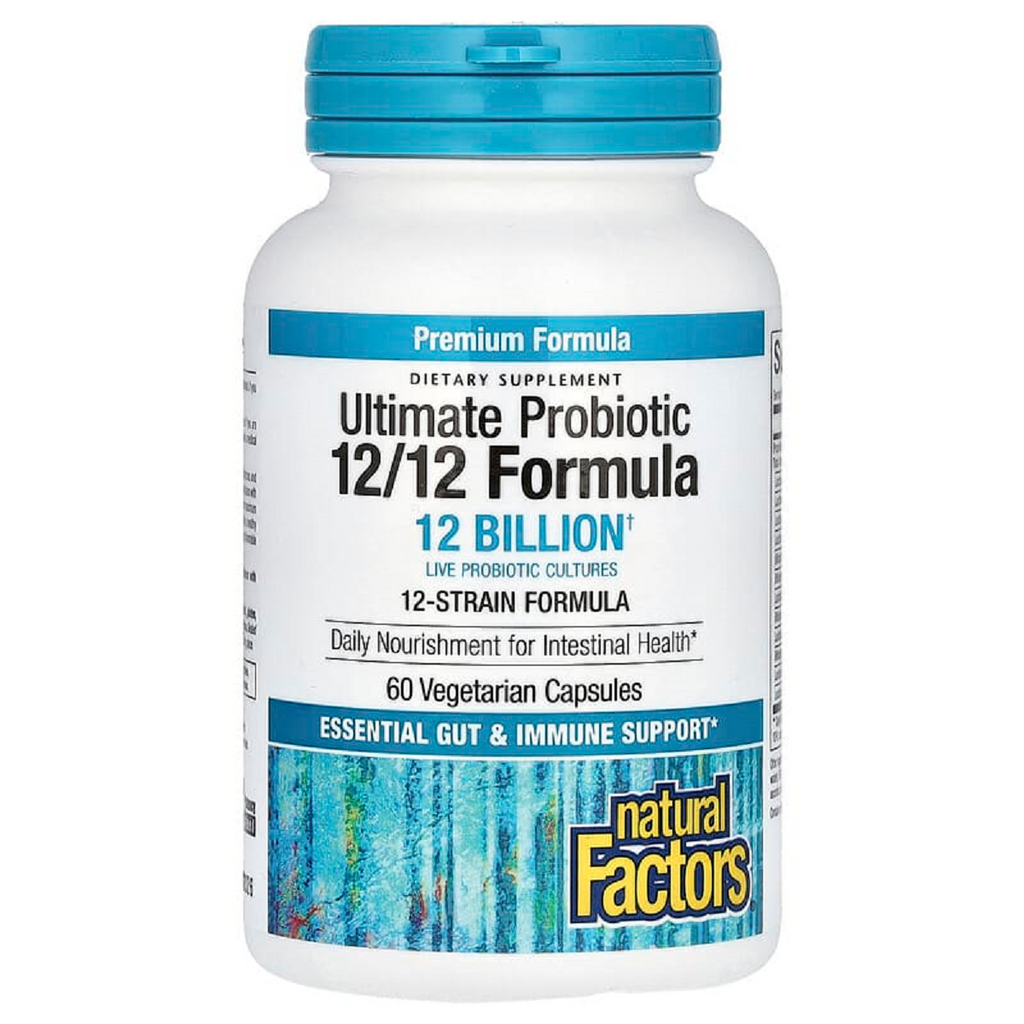 Natural Factors, Ultimate Probiotic 12/12 Formula 60 Veg Capsules