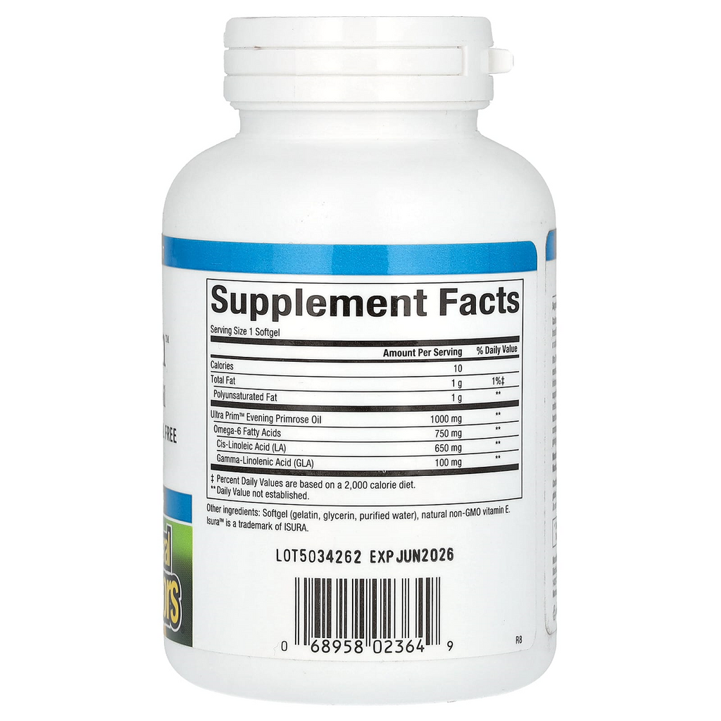 Natural Factors, Ultra Prim 1000 mg 90 Softgles Ingredients