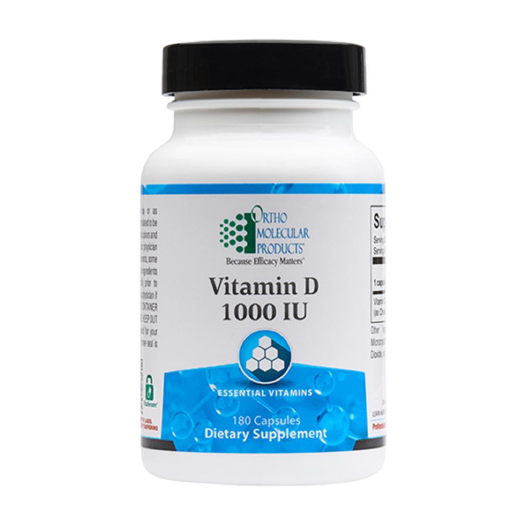 Ortho Molecular, Vitamin D 1,000 IU 180 Capsules