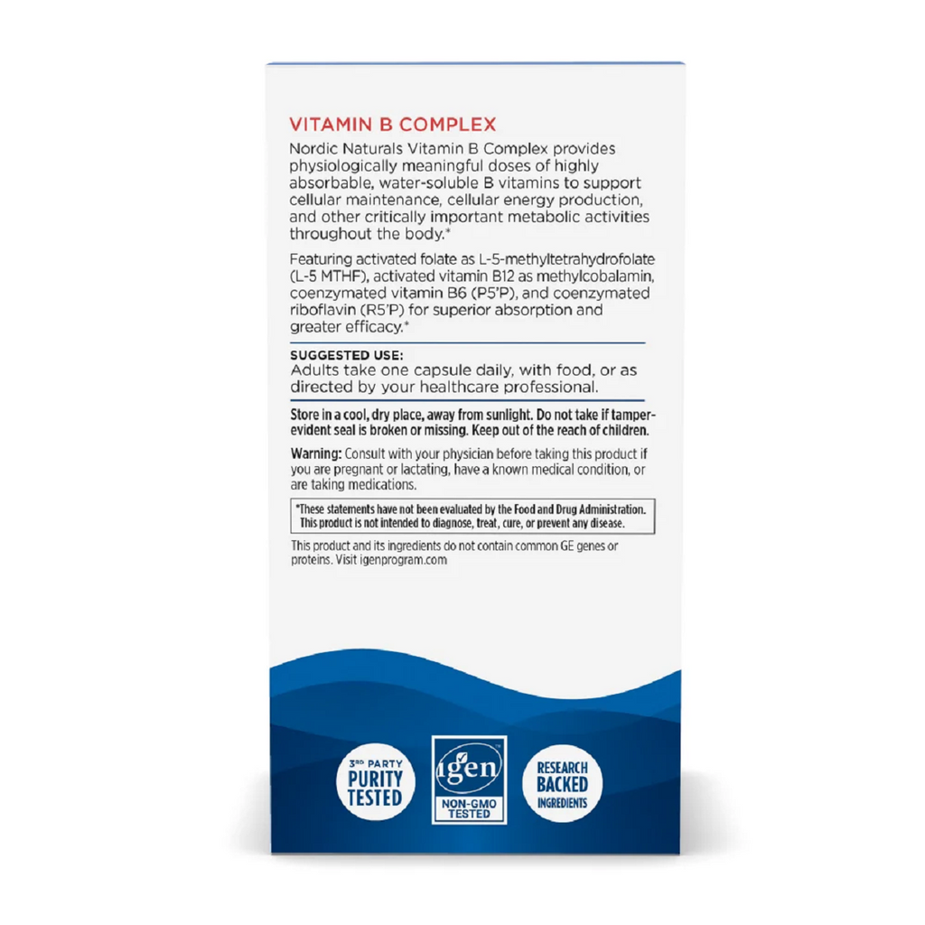 Nordic Naturals, Vitamin B Complex 45 Capsules Specs