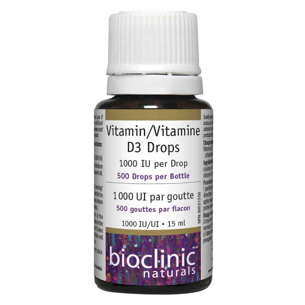 Bioclinic Naturals, Vitamin D3 Drops 25 mcg 0.5 fl oz