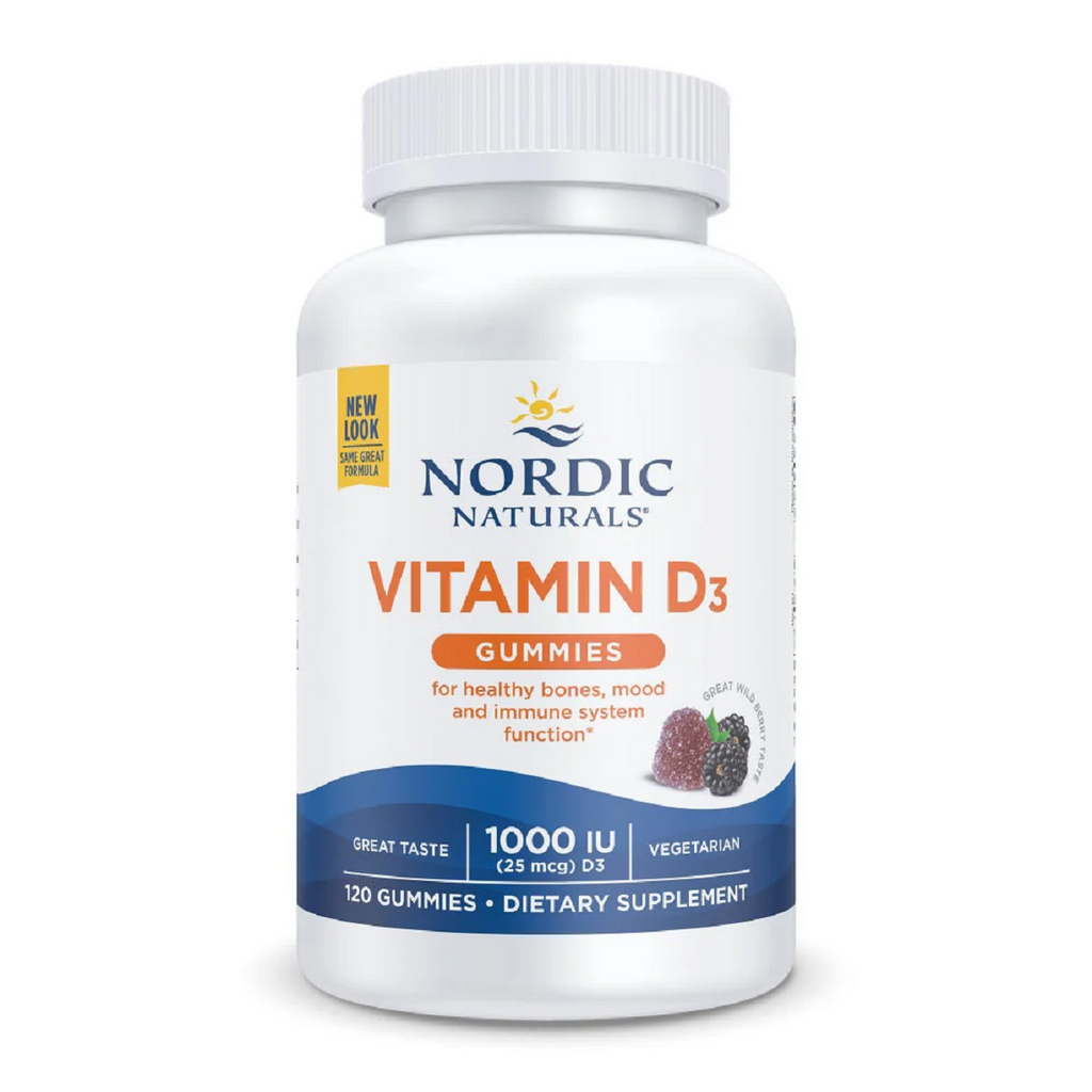Nordic Naturals, Vitamin D3 Gummies (Wild Berry) 120 Gummies
