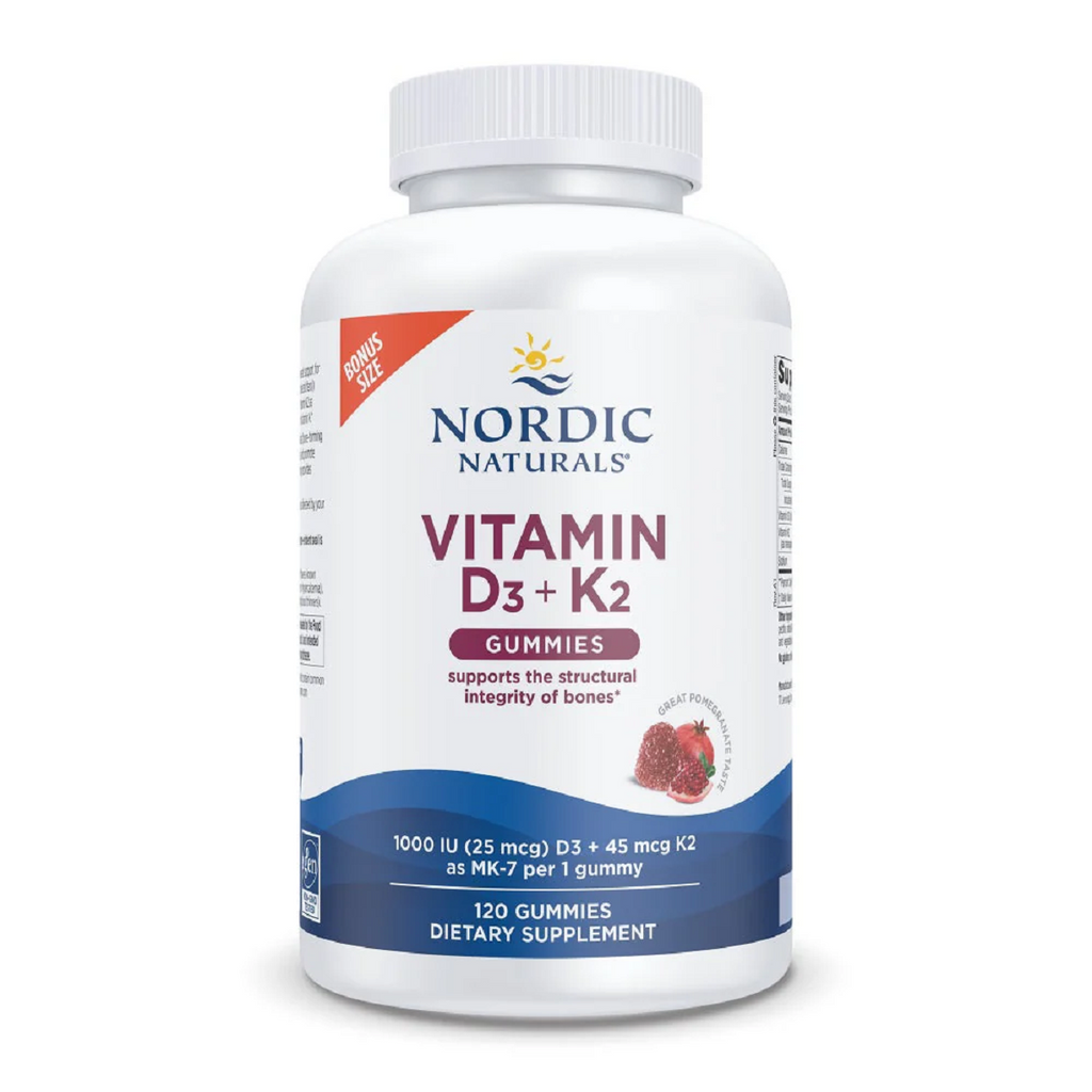 Nordic Naturals, Vitamin D3+K2 Gummies 120 Gummies