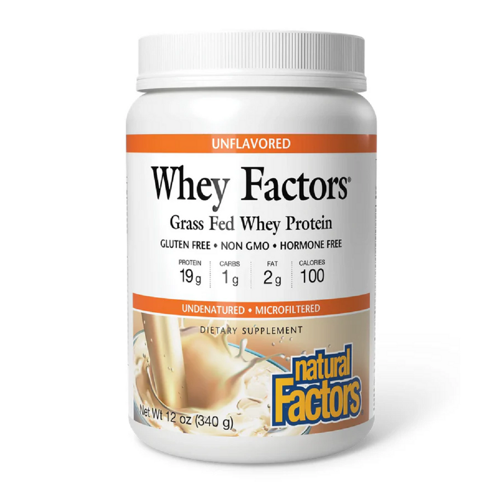 Natural Factors, Whey Factors Unflavored Powder 12 oz