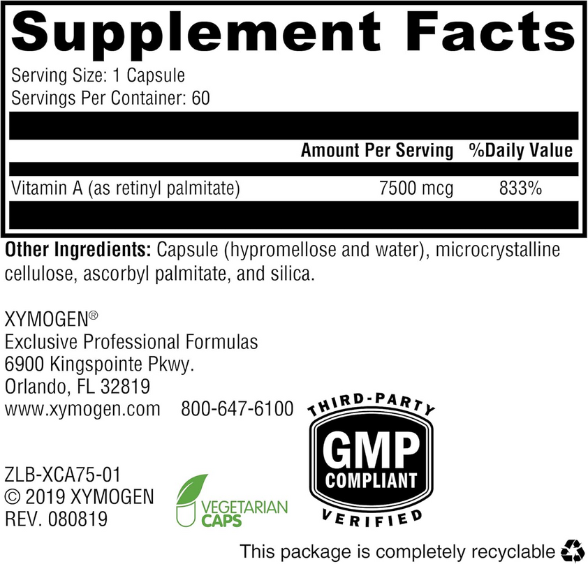 XYMOGEN, Xcellent A 7500 - 60 Capsules | Supports Healthy Immune ...