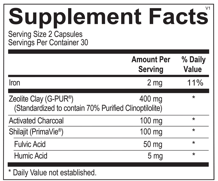 Ortho Molecular, ZBinder 60 Capsules Promotes Detoxification and