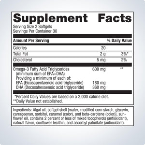 OmegaGenics® Algae Omega-3s 300 mg 1