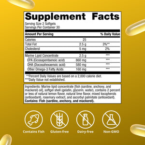 OmegaGenics® Fish Oil EPA-DHA 720 mg 6