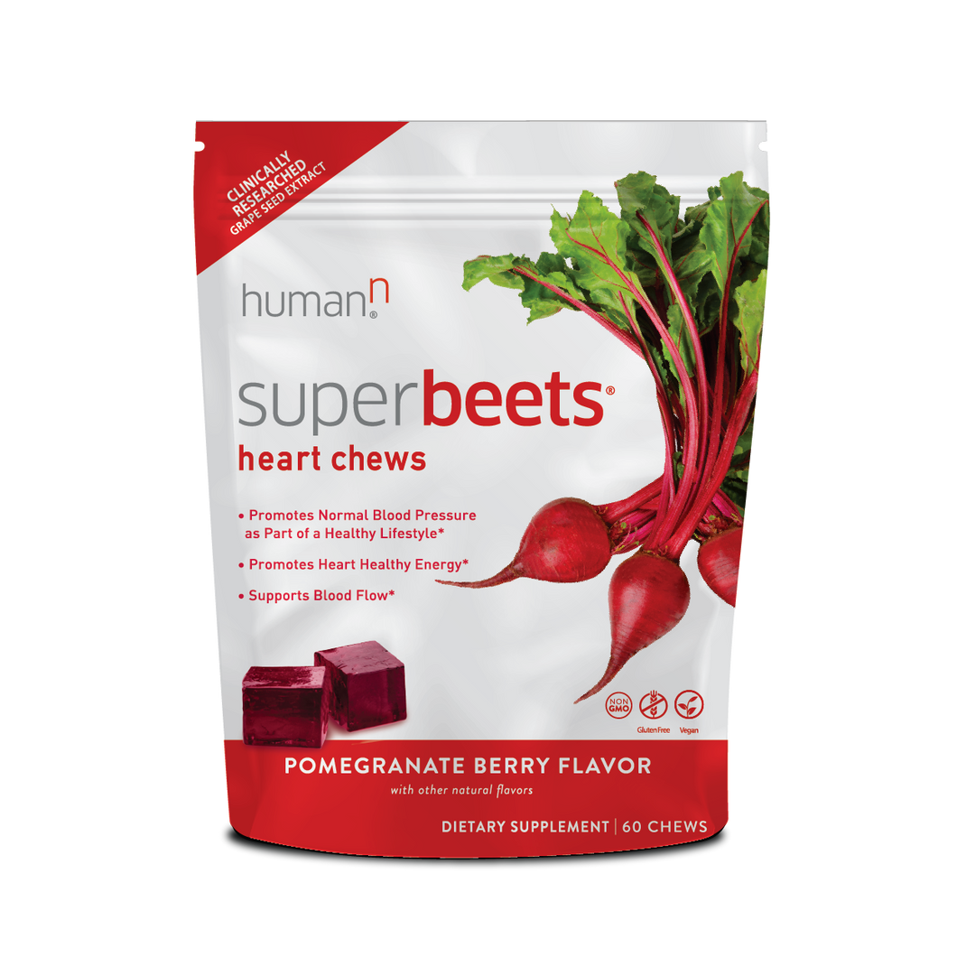 HumanN SuperBeets Heart Chews Pomegranate Berry 60 Chews