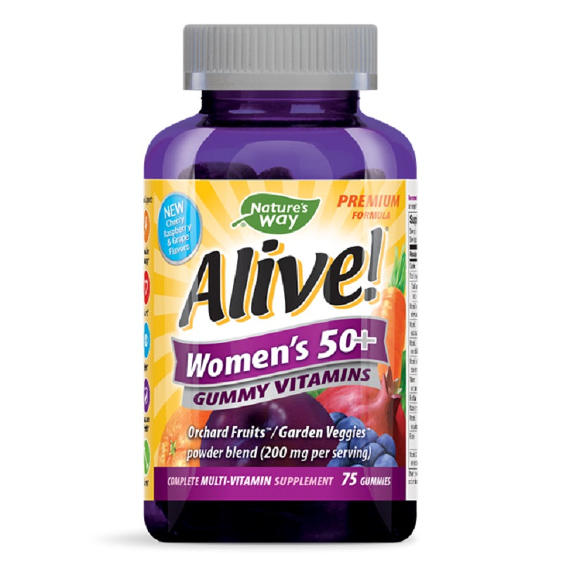 Nature's Way | Alive Women's 50+ Gummy Multi-Vitamin | 75 Gummies