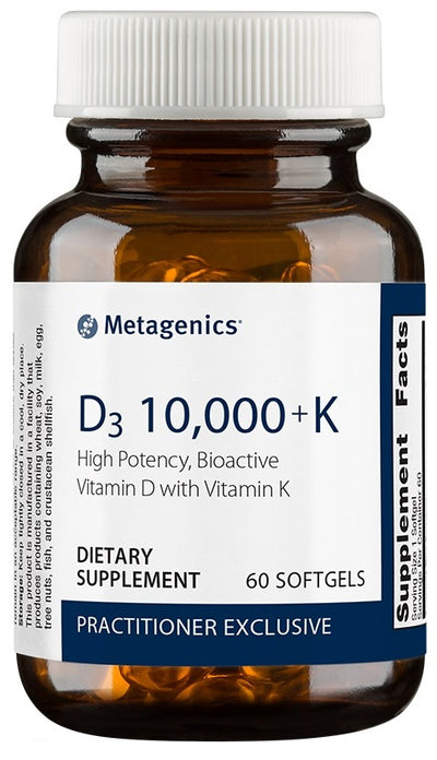 Metagenics | D3 10,000 + K | 60 Softgels