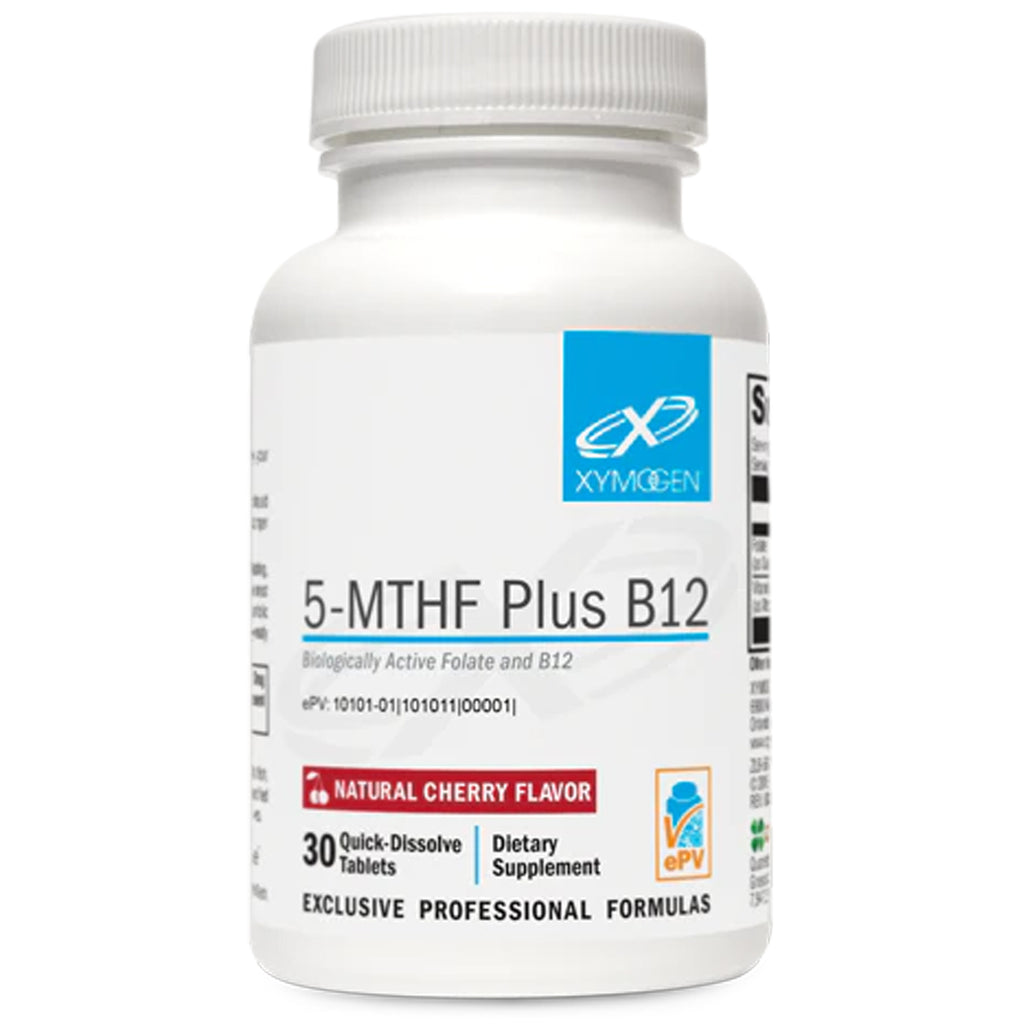 XYMOGEN, 5-MTHF Plus B12 Cherry 30 Tablets