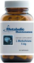 Load image into Gallery viewer, Metabolic Maintenance | L-Methylfolate 5 Mg | 90 Capsules
