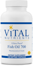 Load image into Gallery viewer, Vital Nutrients | Ultra Pure Fish Oil 700 | 120 Soft Gels
