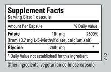 Load image into Gallery viewer, Metabolic Maintenance | 5-MTHF L-Methylfolate 10 Mg | 90 Capsules
