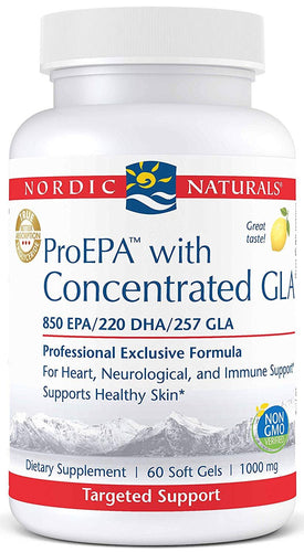 Nordic Naturals | ProEPA with Concentrated GLA Lemon | 60 Softgels