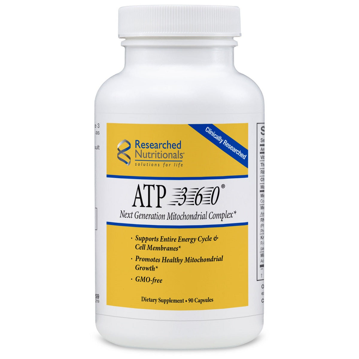 ATP 360, 90 Capsules Support Mitochondria, Energy, Mental Functioning ...