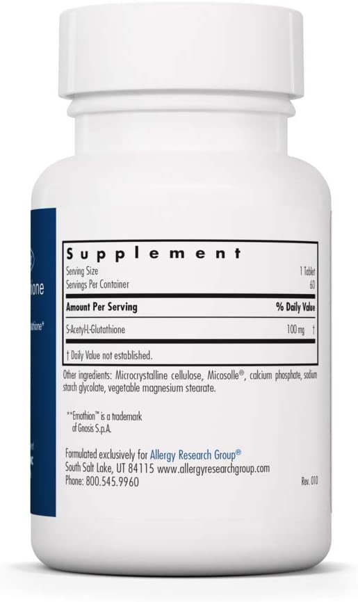 Acetyl-Glutathione 100 mg | Scored Tablets - Agape Nutrition