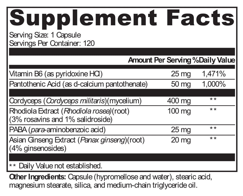 XYMOGEN, Adrenal Essence® 120 Capsules Ingredients