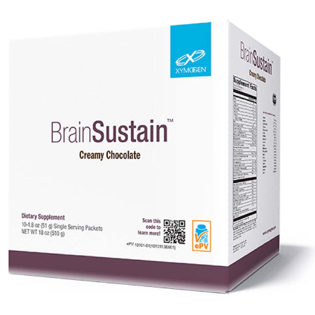 XYMOGEN, BrainSustain™ Creamy Chocolate 10 Servings