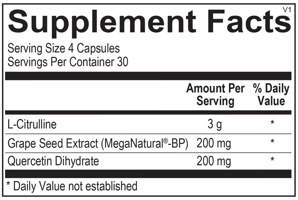 Ortho Molecular, CitraNOX® 120 Capsules Ingredients